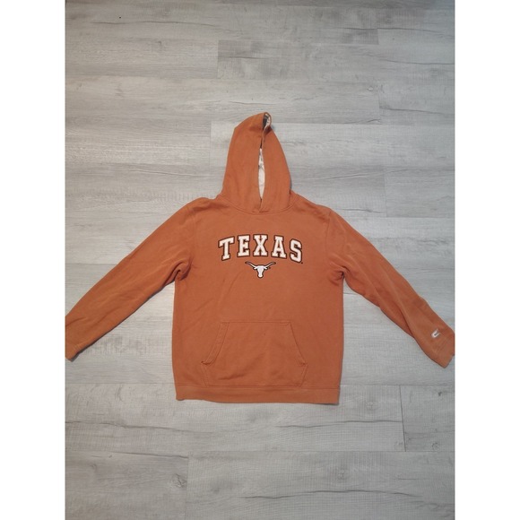 Texas Longhorns Hoodie Medium Unisex Colosseum Flaws Pullover Fleece Lined - Picture 1 of 8